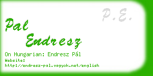 pal endresz business card